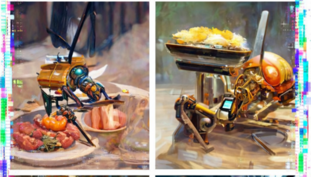 Apolinário’s an insect robot preparing a meal series