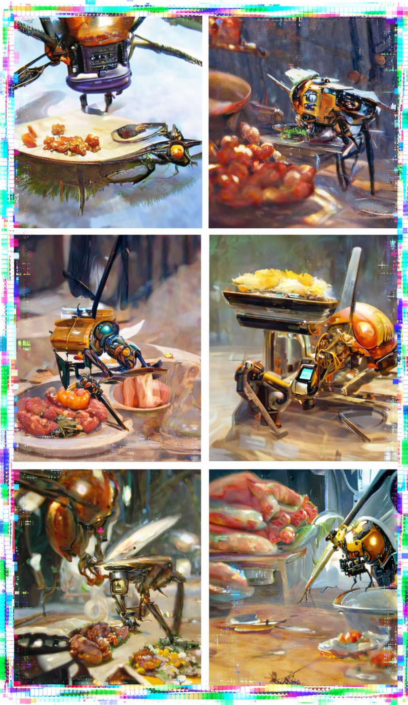 Apolinário’s an insect robot preparing a meal series
